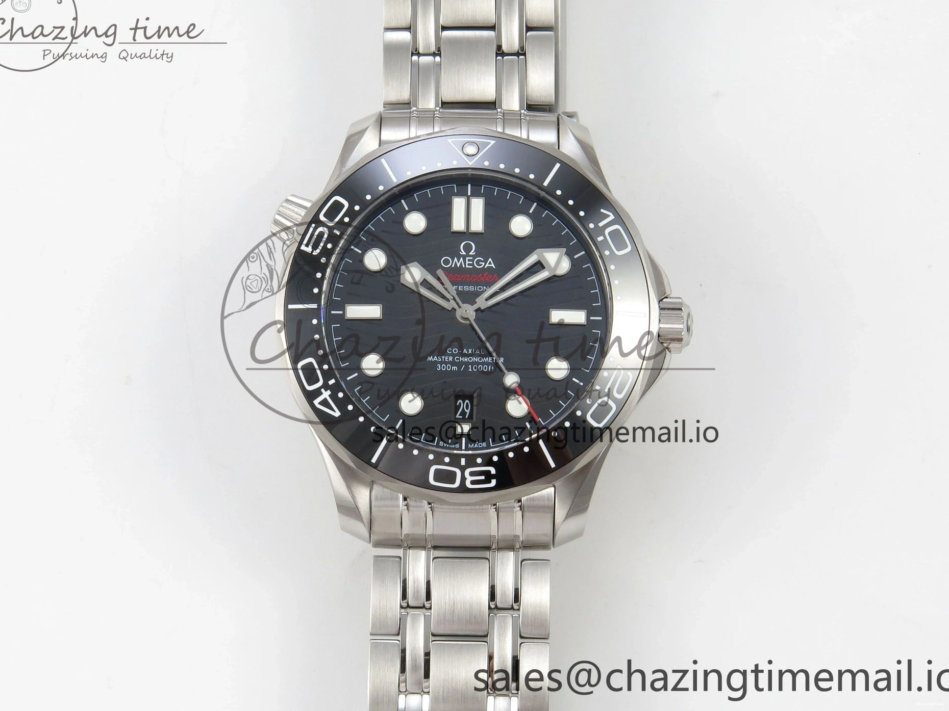 0515 Durable Seamaster Diver 300M Black Ceramic Bezel V4 VSF 1:1 Best Edition Black Dial On SS Bracelet Super Clone Asian 7653